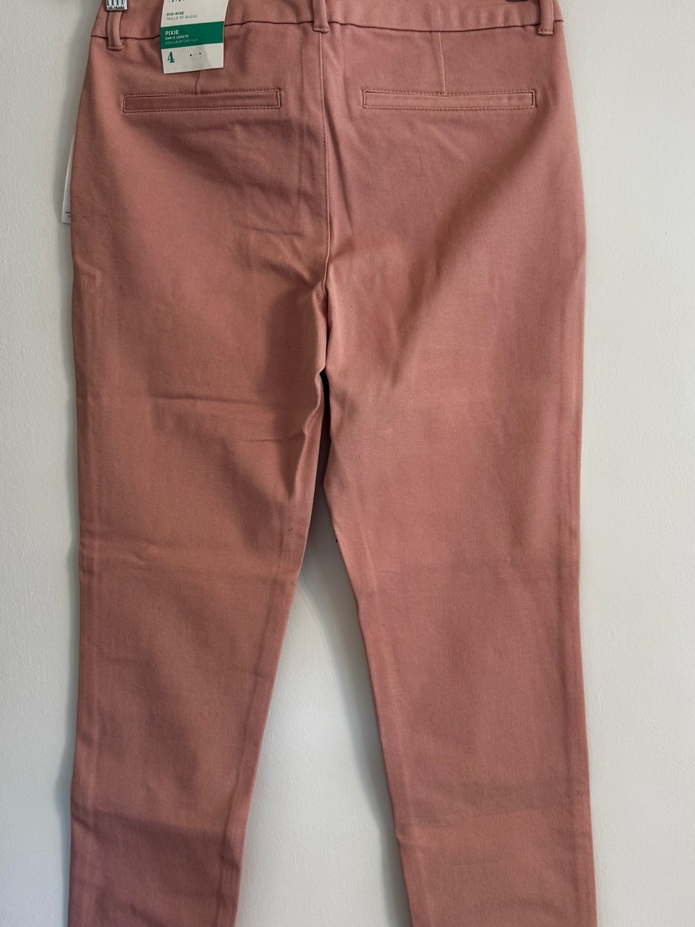 Old Navy Pixie Mid-Rise Pants in Dusty Rose - Picture 2 of 4